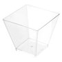 Voir la diapositive 1 : FIVE Lot de 12 Verrines Plastique Réutilisable  Carré  6cl Transparent