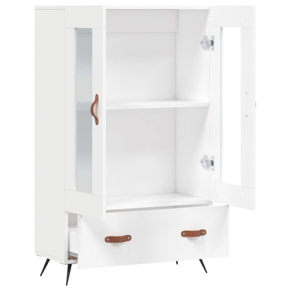 VIDAXL Buffet haut blanc 69,5x31x115 cm bois d'ingenierie