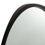 Voir la diapositive 2 : Paris Prix Miroir Mural en Verre Design  Giles  77cm Noir
