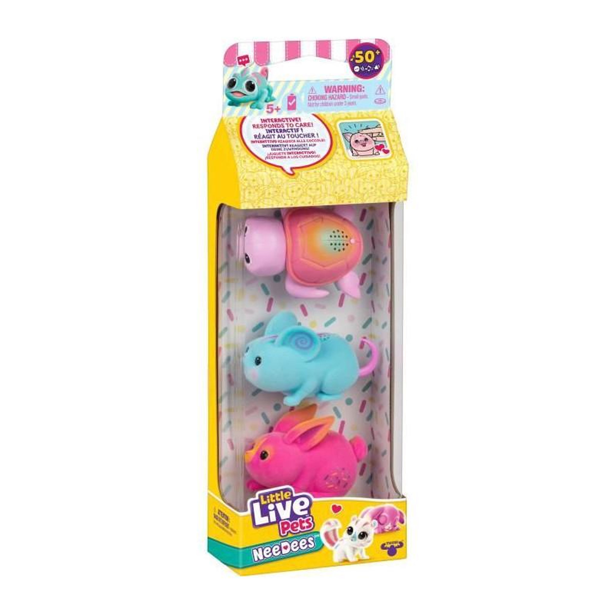 Voir la diapositive 4 : LITTLE LIVE PETS Pack de 3 Needes - Little Live Pets - Série 2 - Animaux électroniques