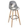 Voir la diapositive 5 : TOILINUX Lot de 2 Tabourets de bar Patchwork