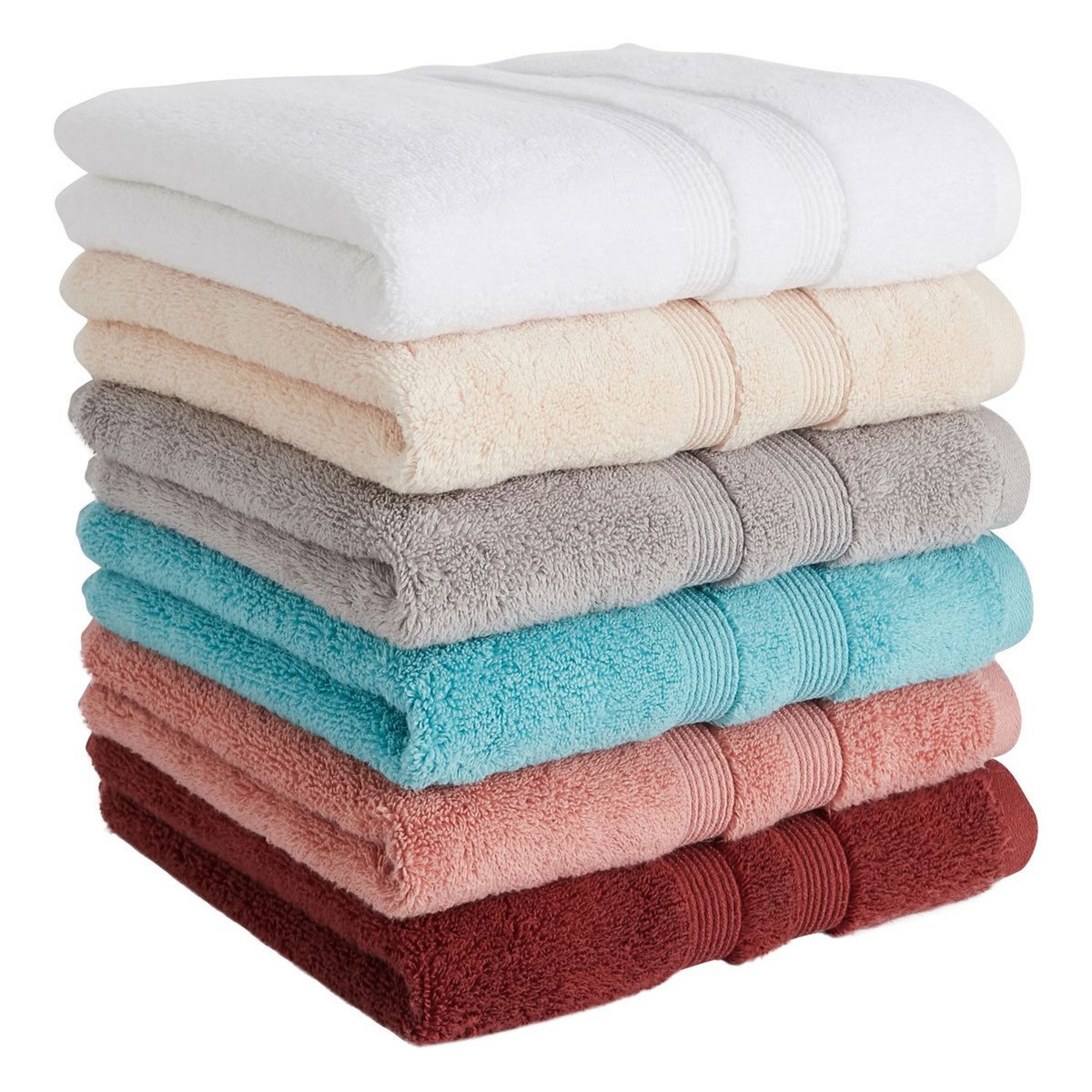 ACTUEL Serviette invité unie en coton tissé 500 g/m²