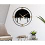 Voir la diapositive 5 : Paris Prix Horloge Murale en Métal  Splash  66cm Noir