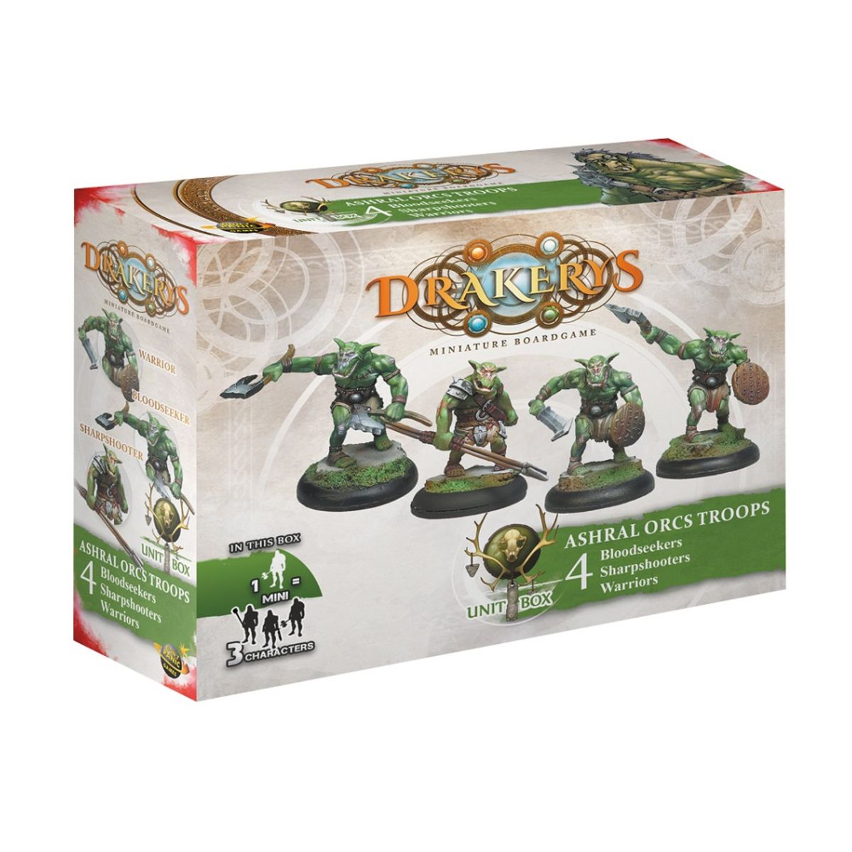 Don't Panic Games Troupes 4 figurines Les Orcs d'Ashral - Drakerys