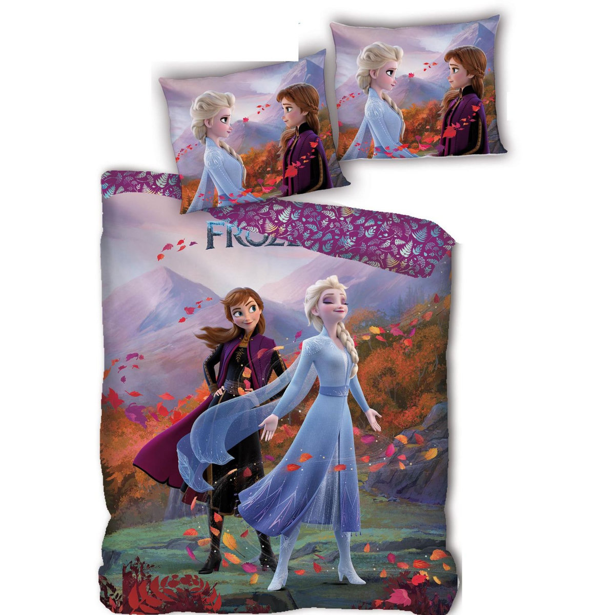 Reine des neiges Parure housse de couette enfant en microfibre REINE DES NEIGES