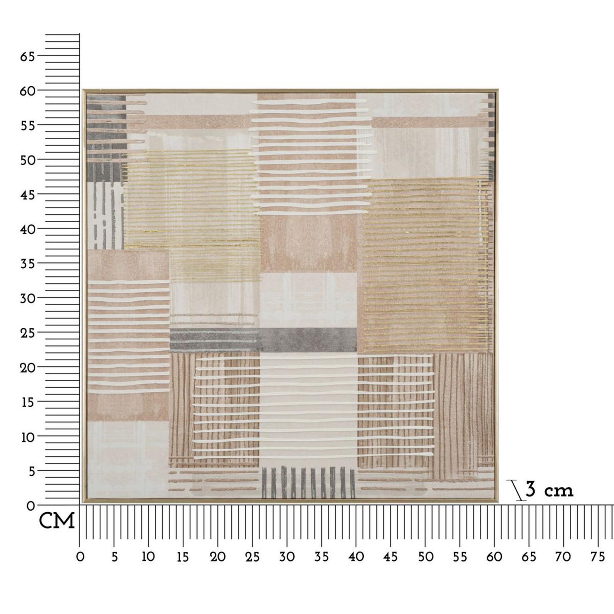 Voir la diapositive 6 : Paris Prix Tableau imprimé  lines ii  60x60cm multicolore