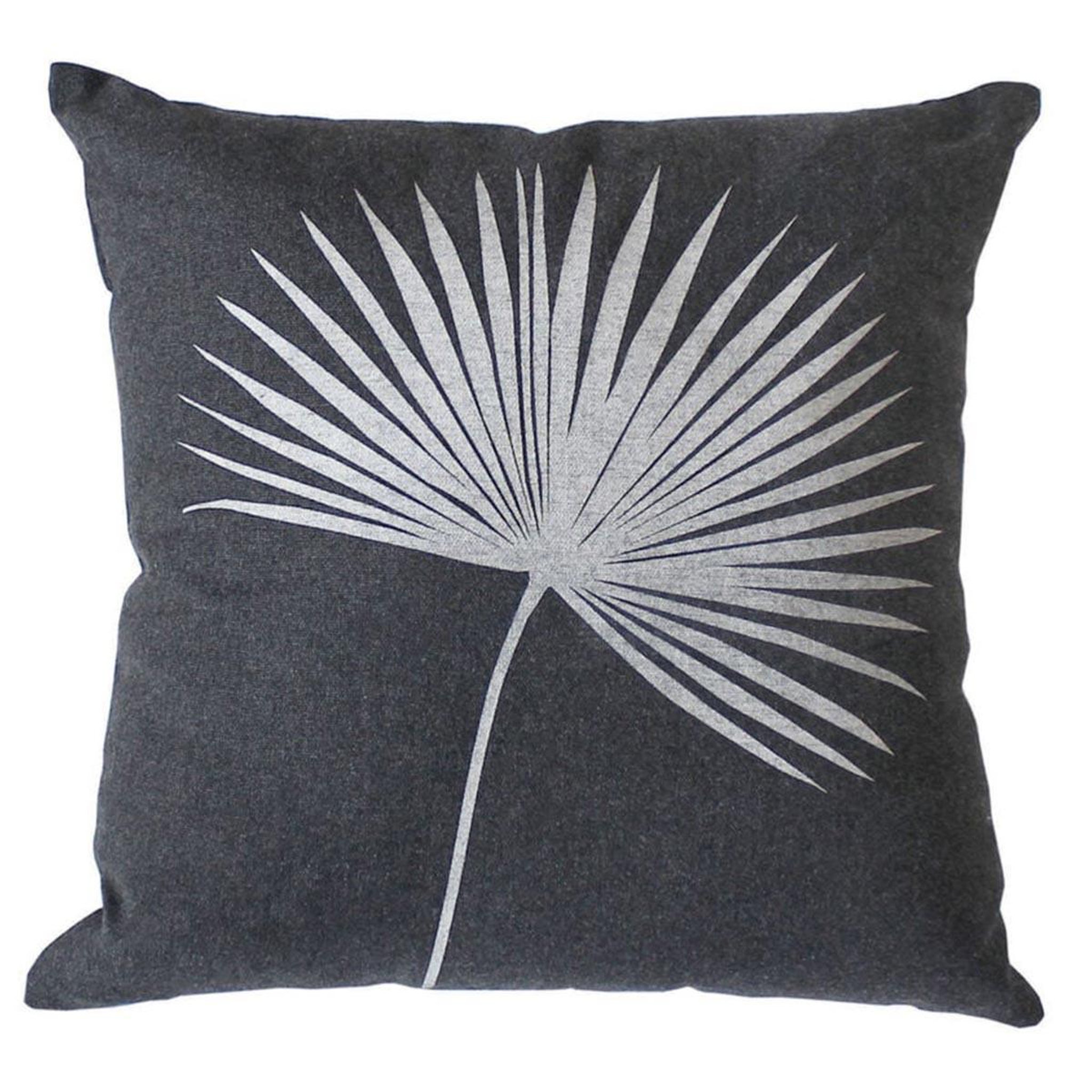 ENJOY HOME Coussin déco imprimé  baya  40x40cm gris foncé
