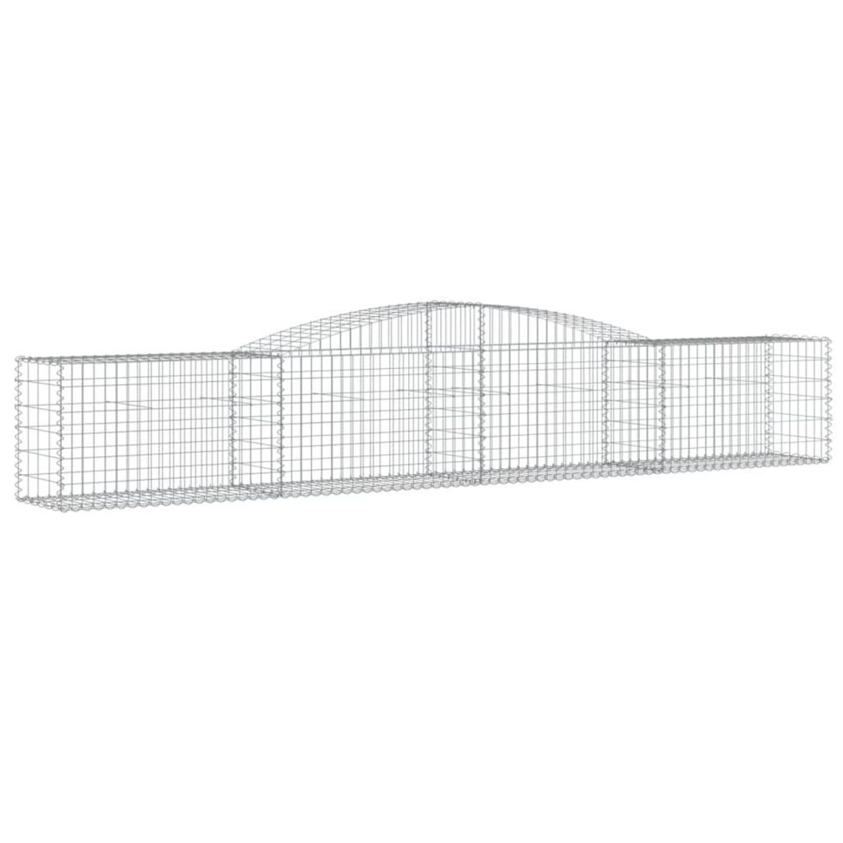 VIDAXL Paniers a gabions arques 20 pcs 400x50x60/80 cm Fer galvanise