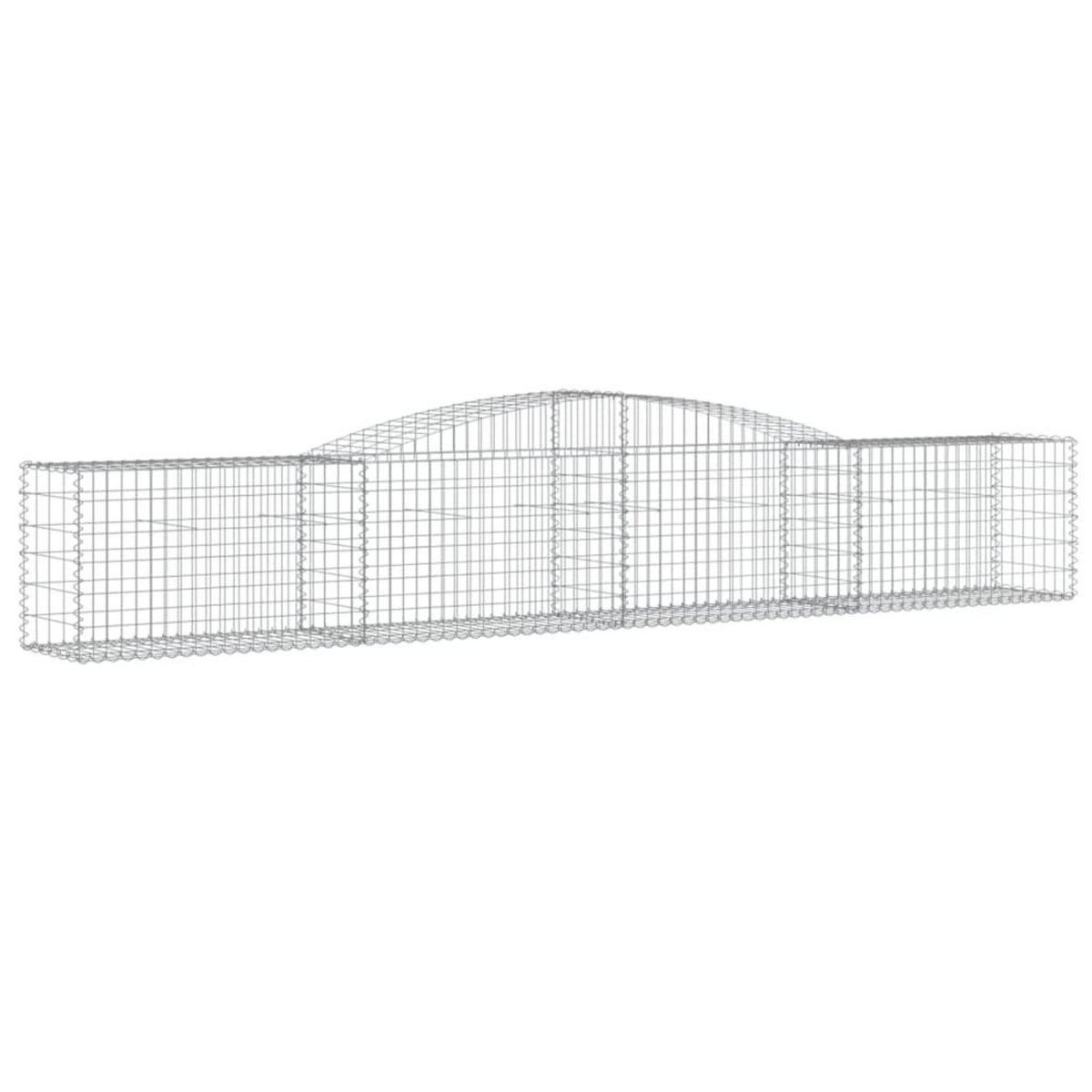 VIDAXL Paniers a gabions arques 20 pcs 400x50x60/80 cm Fer galvanise