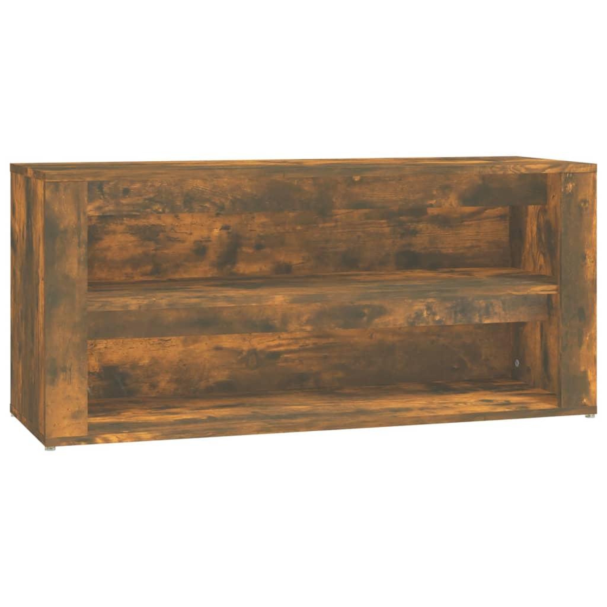 Voir la diapositive 2 : VIDAXL Etagere a chaussures Chene fume 100x35x45 cm Bois d'ingenierie