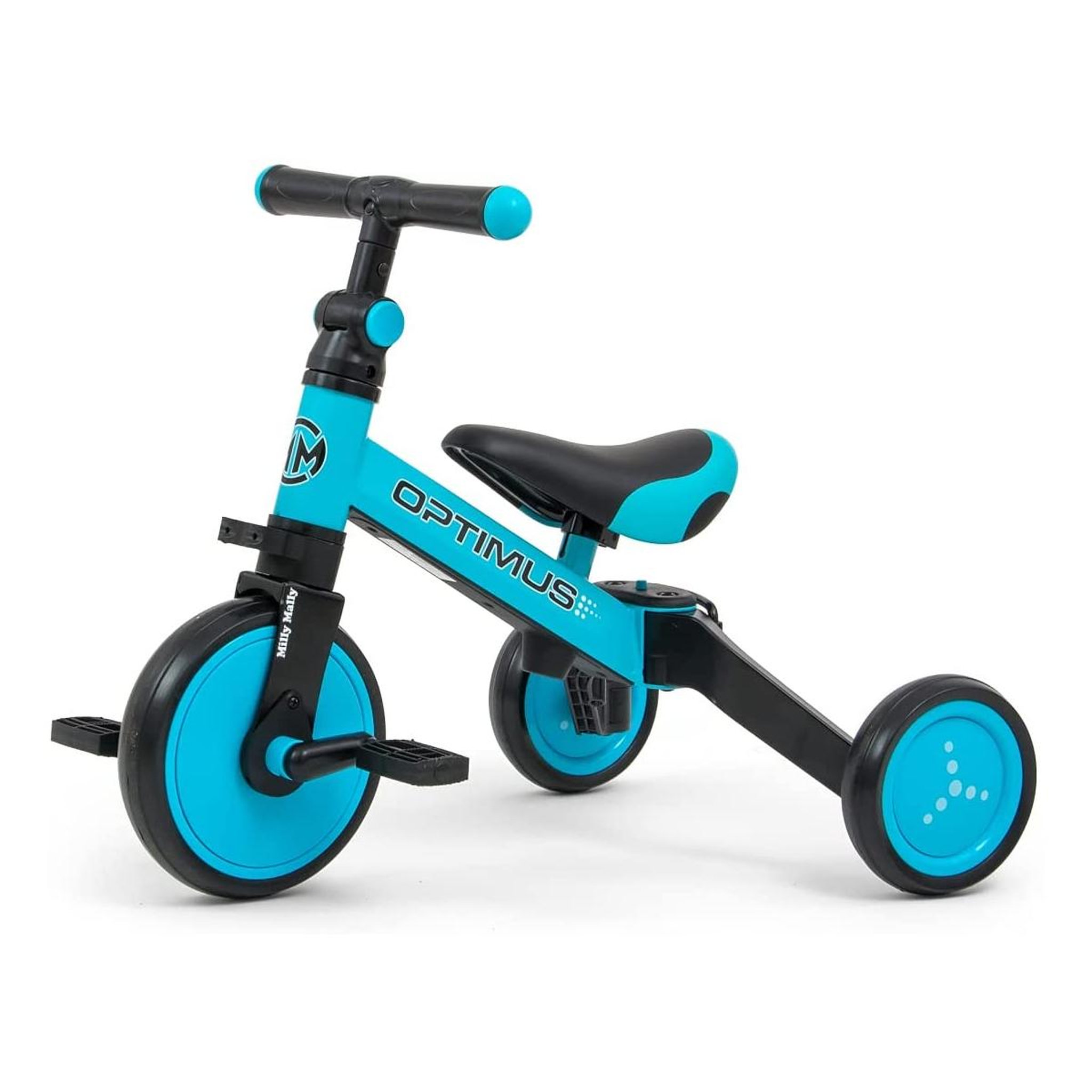 MILLY MALLY Ride On - Vélo 3en1 Optimus Bleu
