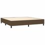 Voir la diapositive 4 : VIDAXL Sommier a lattes de lit avec matelas Marron fonce 200x200 cm