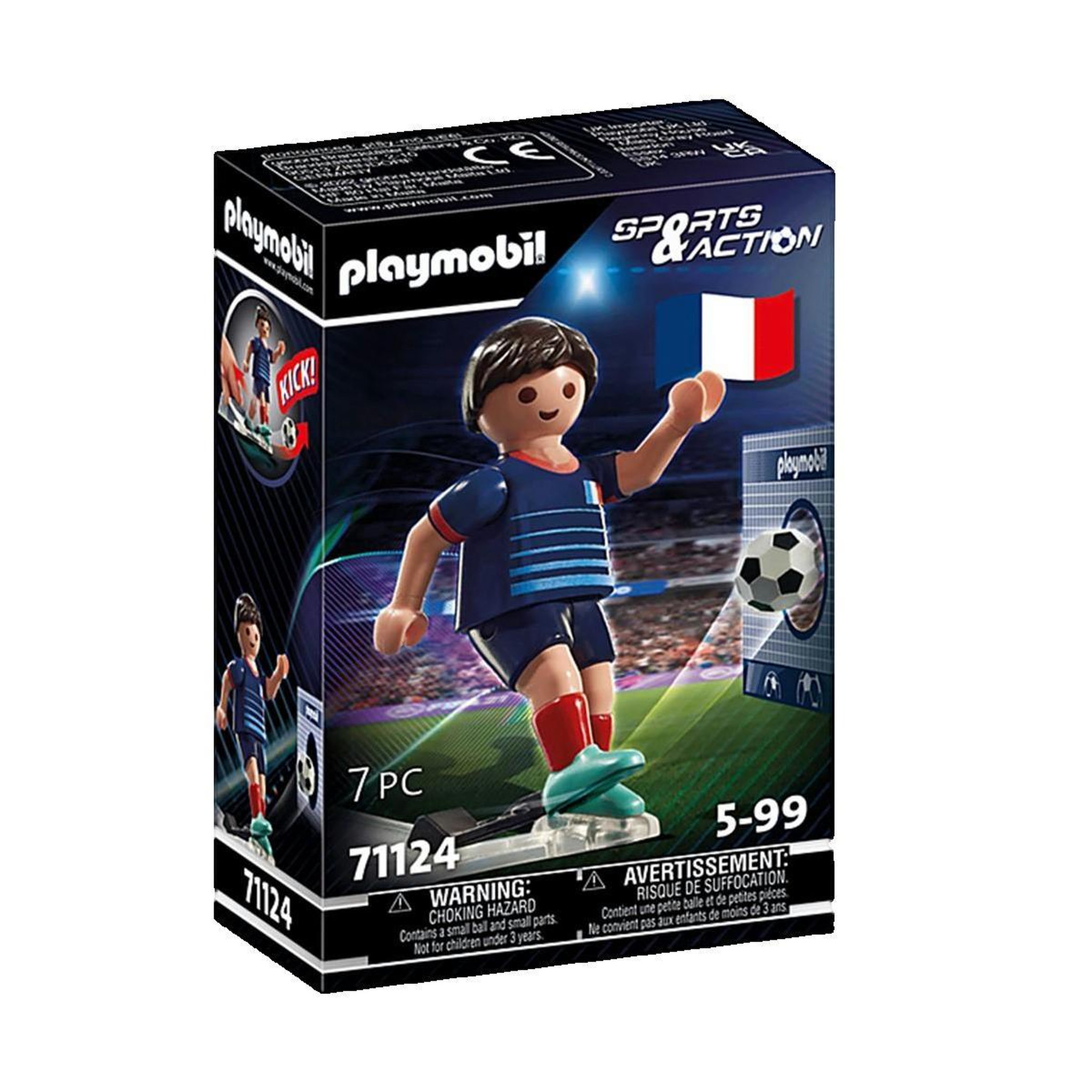 PLAYMOBIL Figurine Playmobil Joueur de football français