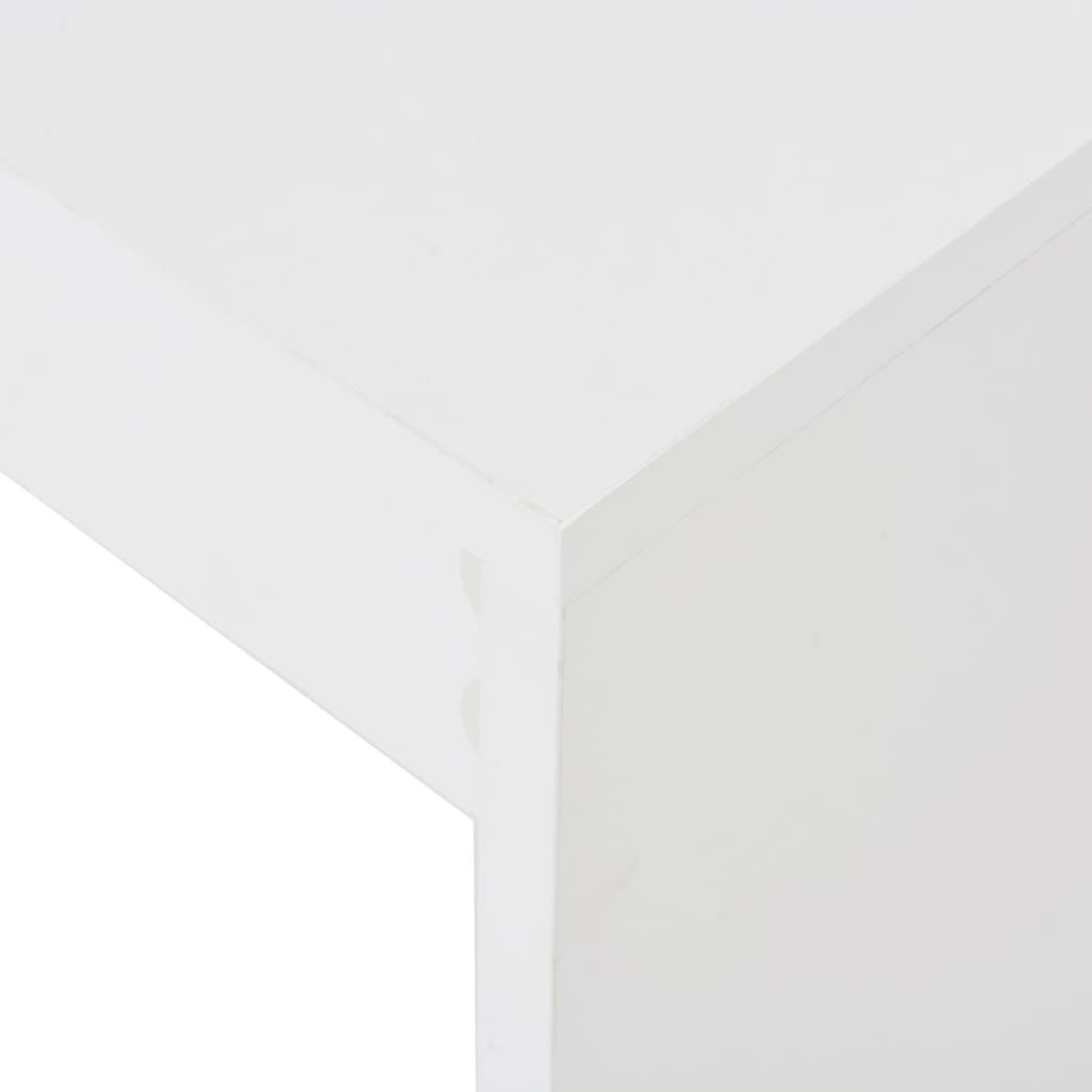 Voir la diapositive 5 : VIDAXL Table de bar avec etagere Blanc 110x50x103 cm
