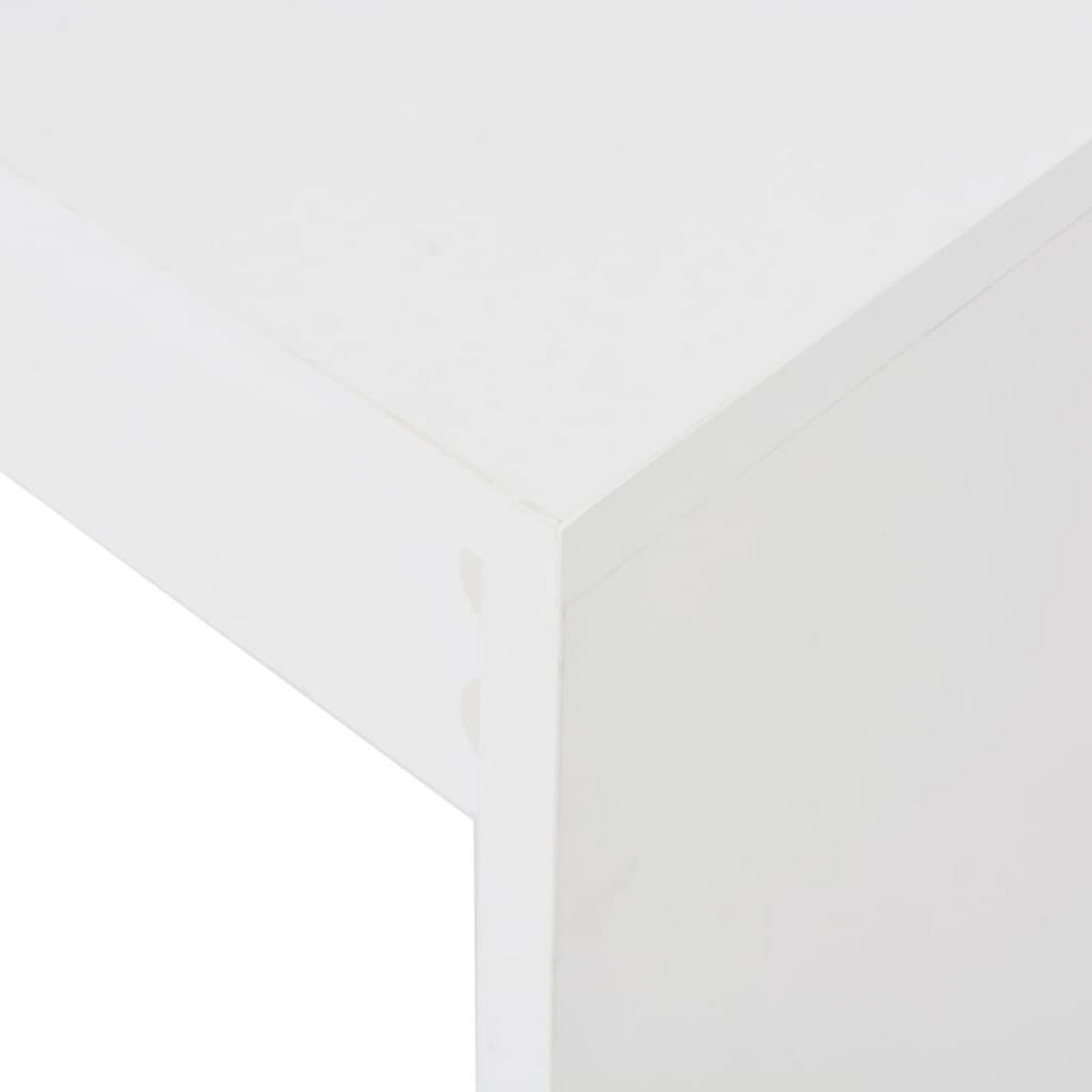 VIDAXL Table de bar avec etagere Blanc 110x50x103 cm