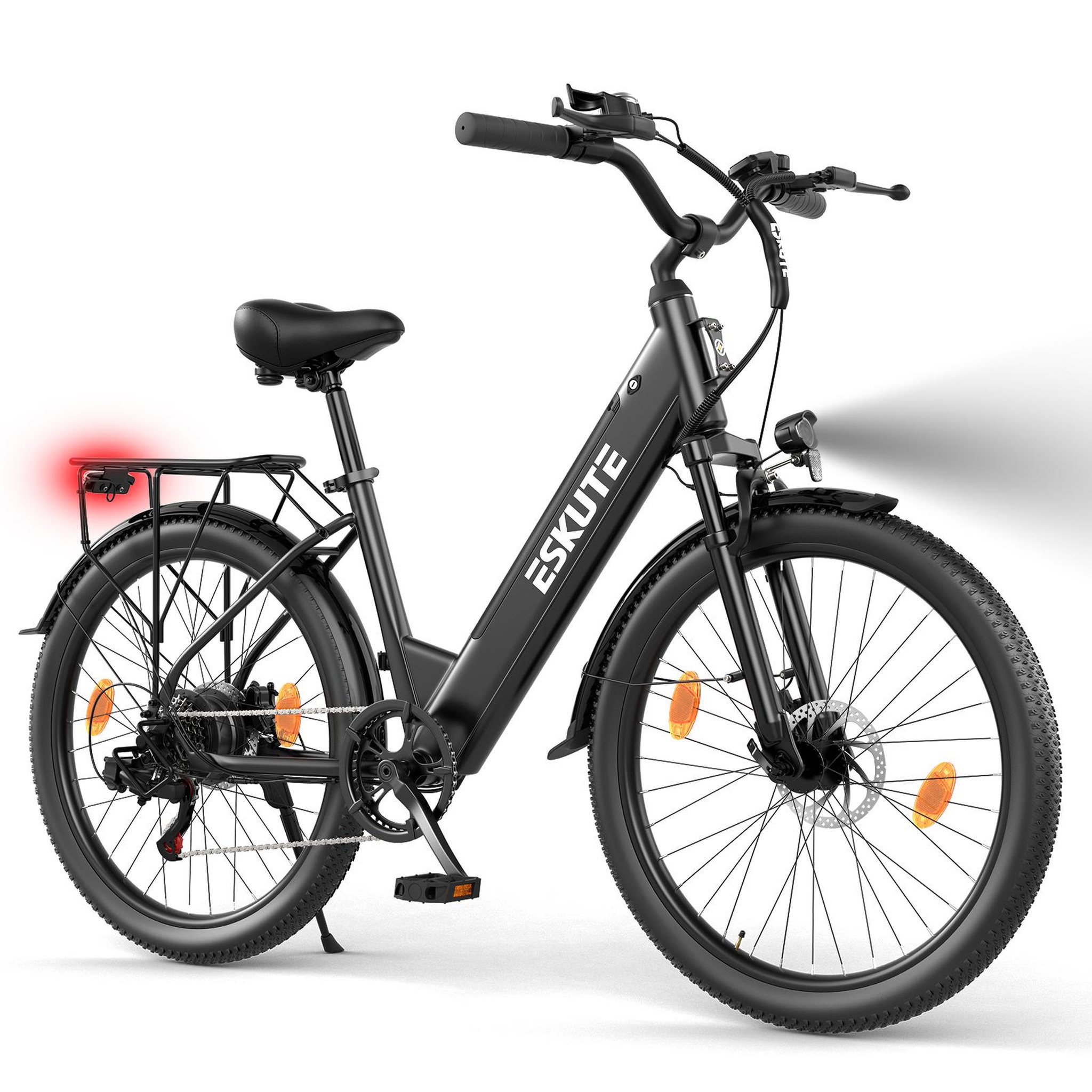 Voir la diapositive 2 : ESKUTE Vélo électrique Eskute C100 Plus