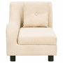 Voir la diapositive 5 : VIDAXL Canape pour chien avec oreiller Creme 83x44x44 cm Peluche