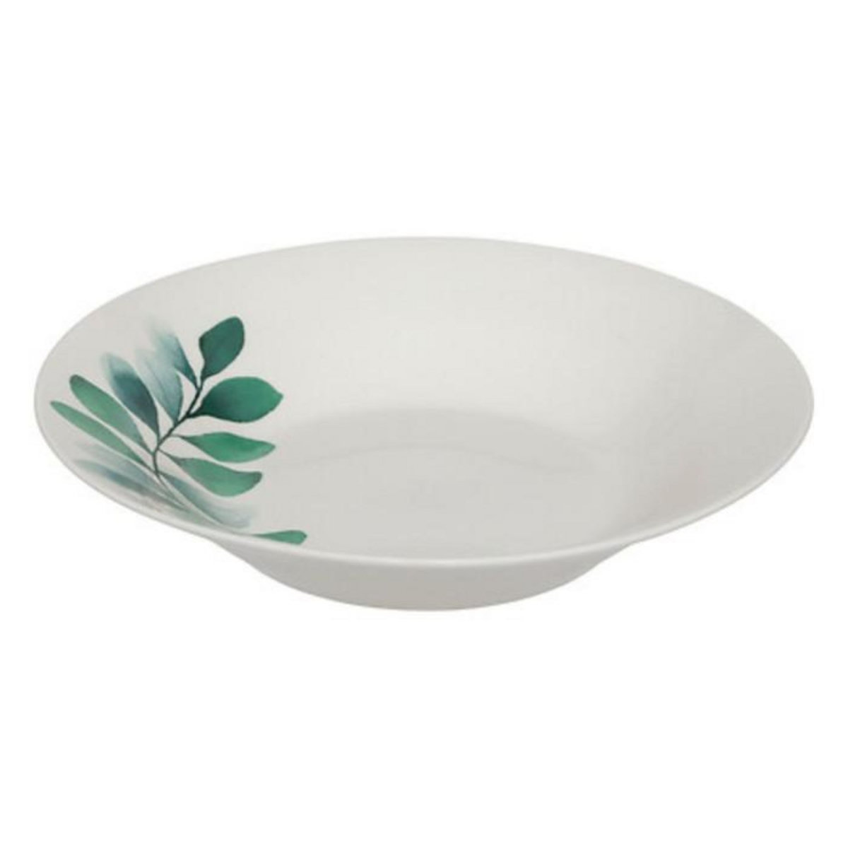 SECRET DE GOURMET Service de Table 18 Pièces  Végétal  26cm Blanc