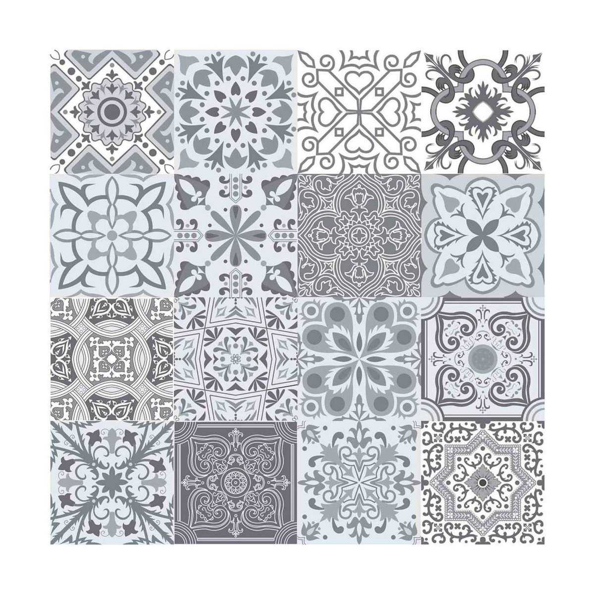 Paris Prix Nappe Toile Cirée  Persane  140x240cm Gris