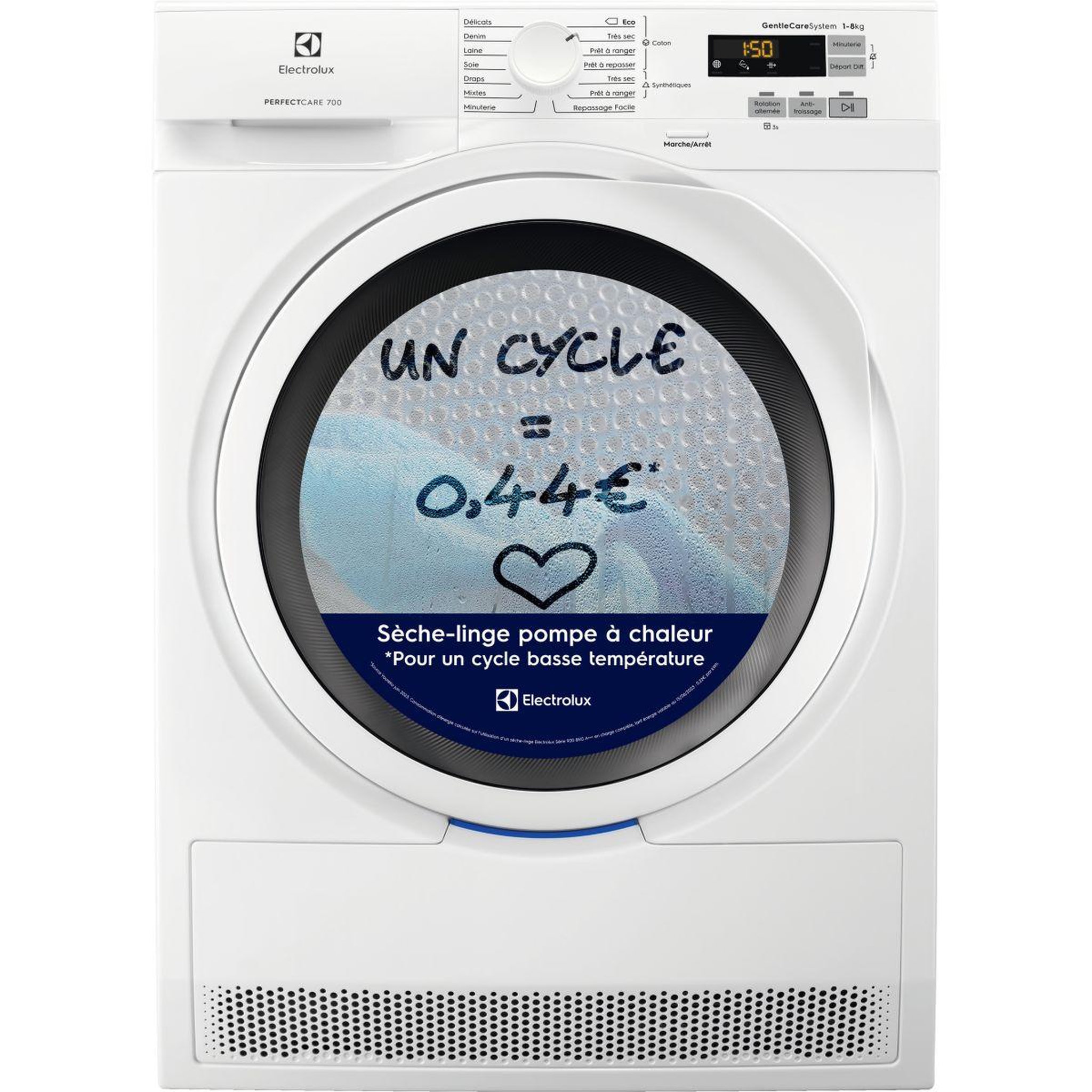 Voir la diapositive 1 : ELECTROLUX Sèche linge pompe à chaleur EW7H5142SC