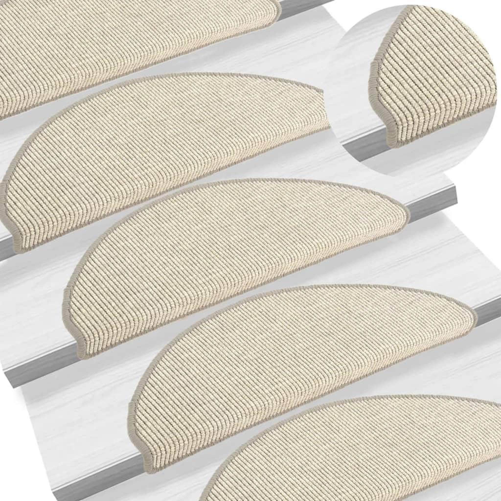 Voir la diapositive 1 : VIDAXL Tapis d'escalier auto-adhesifs 15 pcs Argente 65x21x4 cm