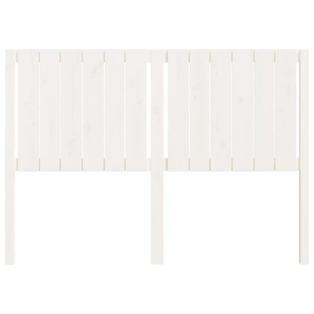 VIDAXL Tete de lit blanc 145,5x4x100 cm bois massif de pin