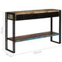 Voir la diapositive 6 : VIDAXL Table console Bois de recuperation massif 120 x 30 x 76 cm
