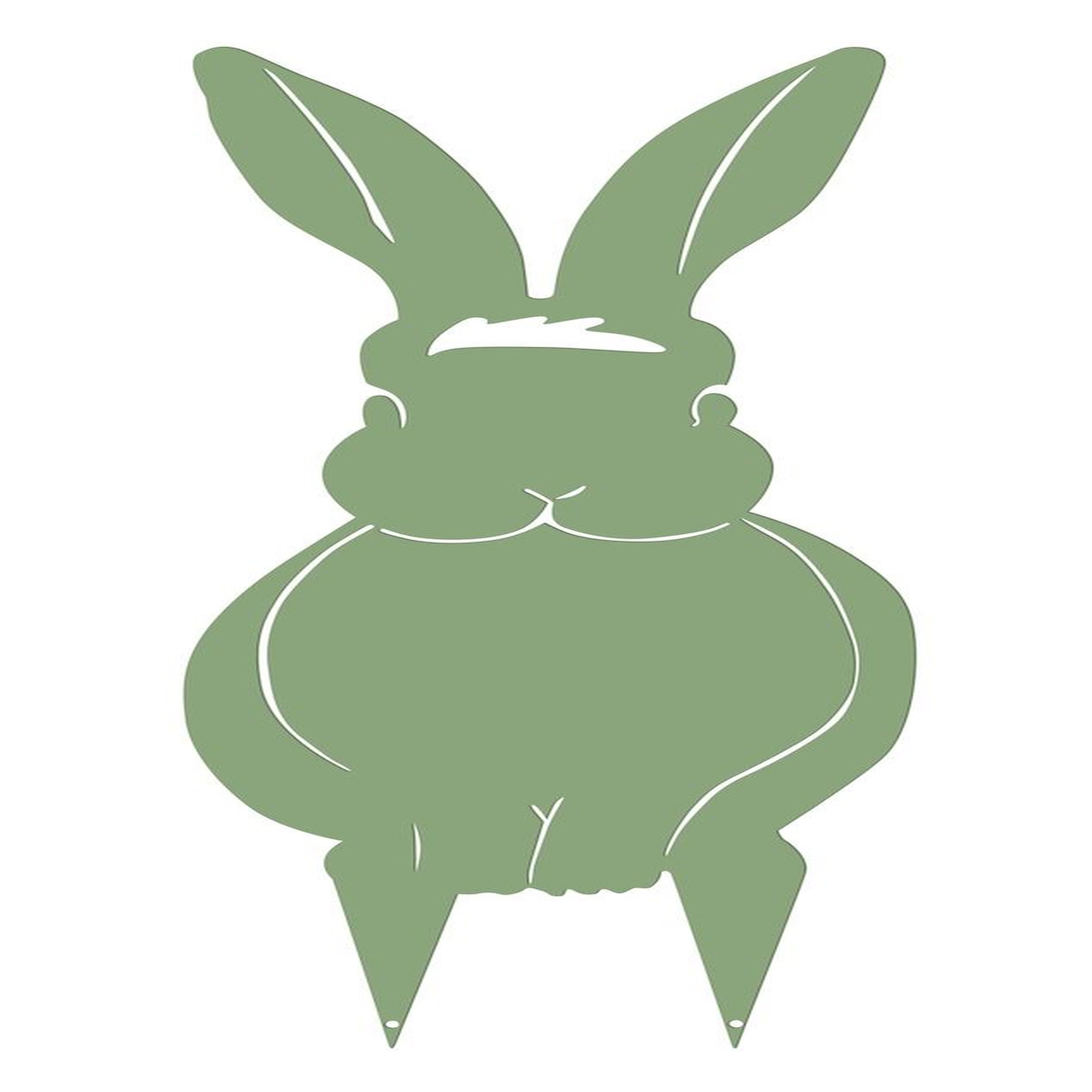 CENTRALE BRICO Figurine à piquer en forme de lapin 17x43,5cm - vert pâle