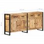 Voir la diapositive 6 : VIDAXL Buffet 172x35x80 cm Bois de manguier massif