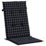 Voir la diapositive 4 : VIDAXL Coussins de chaise a dossier haut lot de 4 noir a carreaux