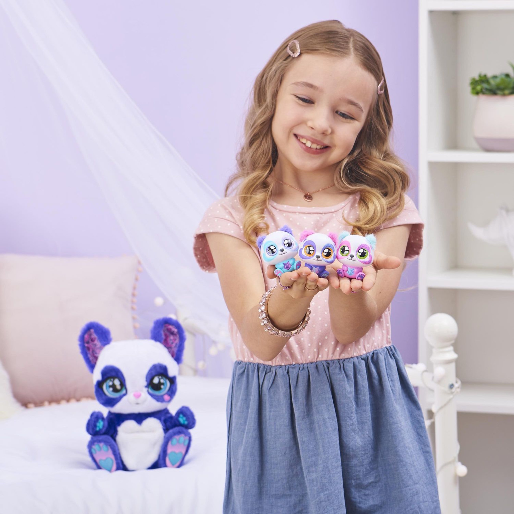 Voir la diapositive 5 : SPIN MASTER Peluche - PEEK-A-ROO maman panda roo et bébé surprise 