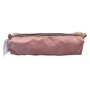 Voir la diapositive 1 : AUCHAN Trousse scolaire rectangulaire velours polyuréthane rose