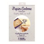 Graine créative Papier carbone - 50 feuilles bleues réutilisables - A4