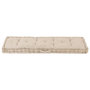Voir la diapositive 3 : VIDAXL Coussin de plancher de palette Coton 120x40x7 cm Beige