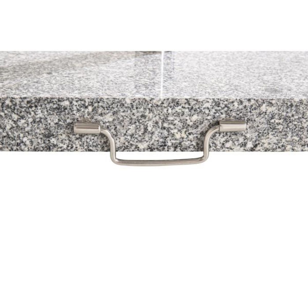 Paris Prix Pied de Parasol Moucheté Carré  Stathera  50cm Gris