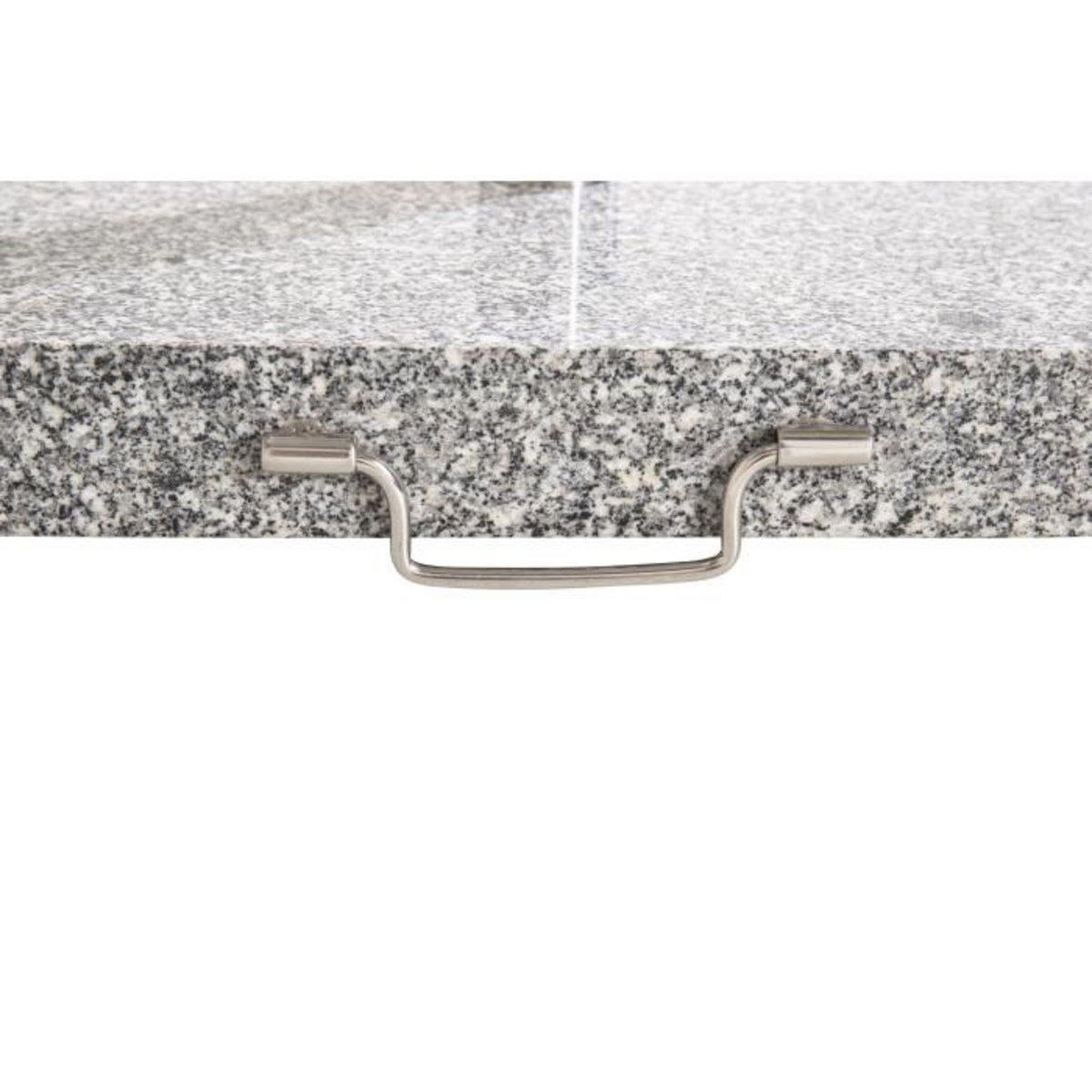 Paris Prix Pied de Parasol Moucheté Carré  Stathera  50cm Gris