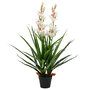 Voir la diapositive 1 : VIDAXL Plante artificielle Orchidee Cymbidium avec pot 100 cm Vert