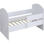 Habitat et Jardin Lit enfant avec barrière  Victoria  - Bois - Blanc - 80 x 160 cm