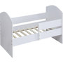 Voir la diapositive 1 : Habitat et Jardin Lit enfant avec barrière  Victoria  - Bois - Blanc - 80 x 160 cm
