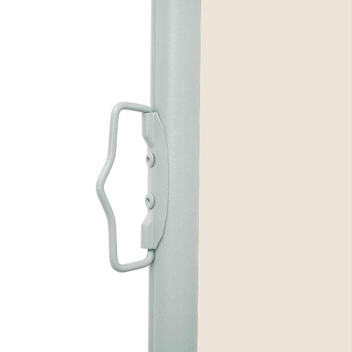 VIDAXL Auvent lateral retractable de patio 100x500 cm Creme