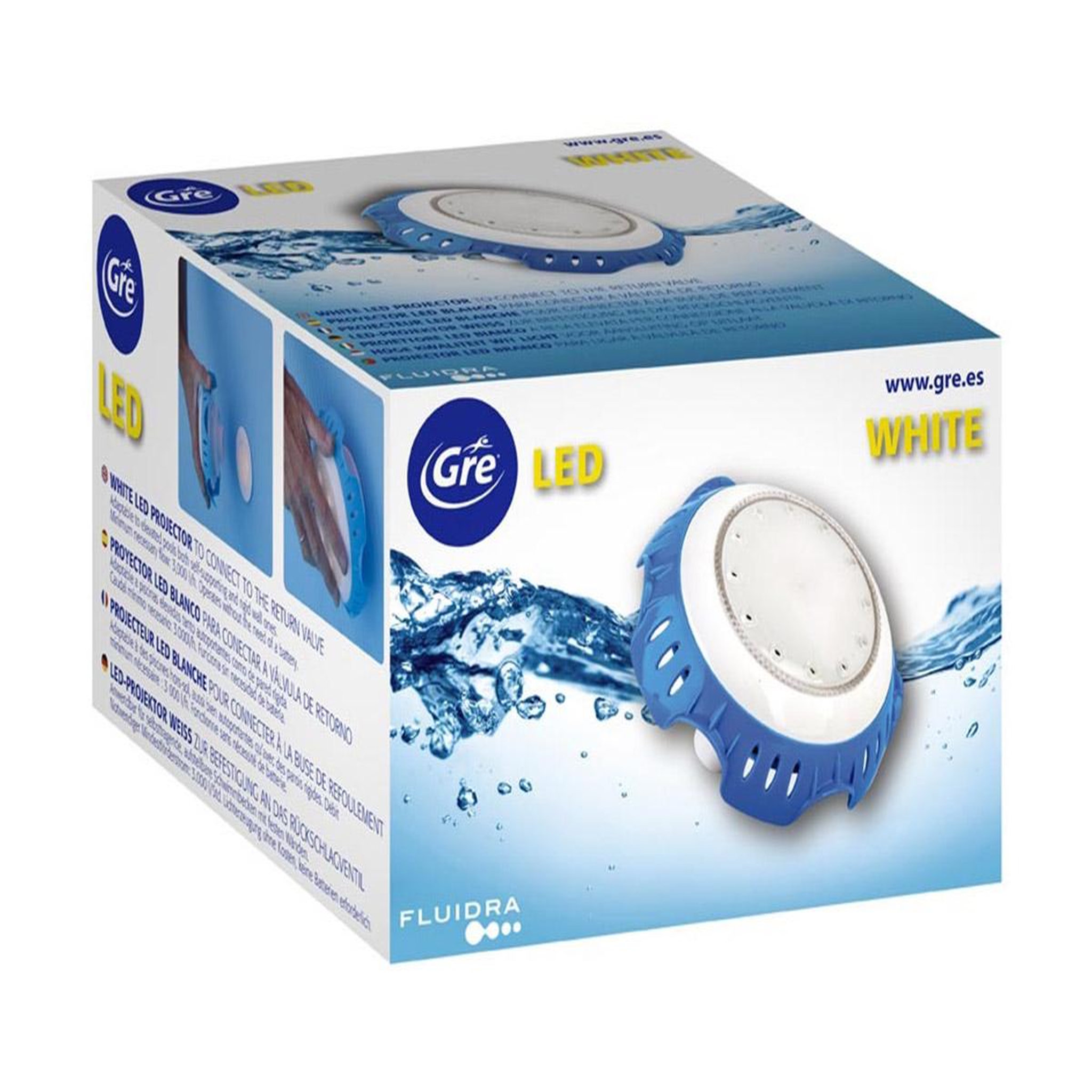 Voir la diapositive 3 : GRE Projecteur LED blanc sans batterie pour piscine hors-sol - Gré