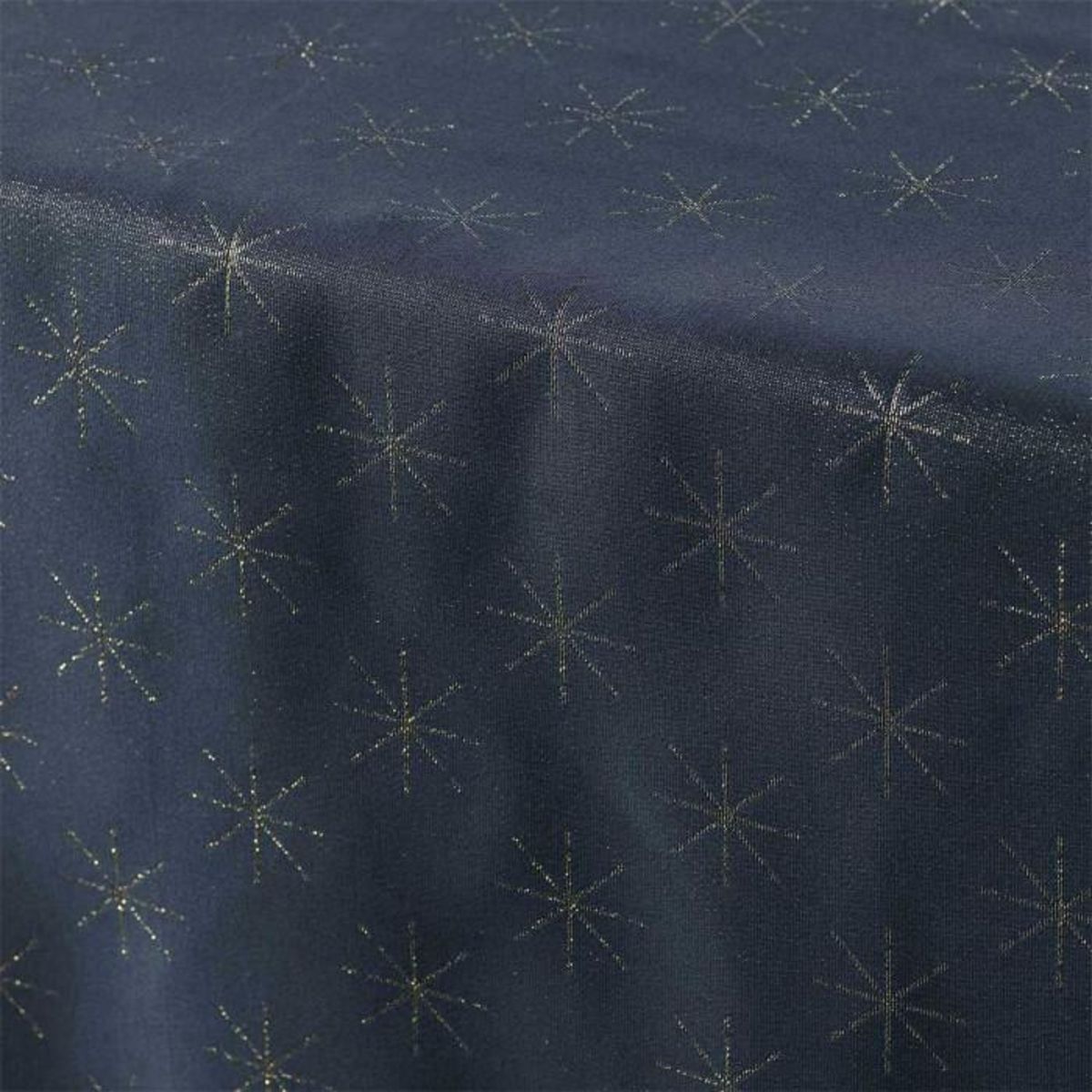 Paris Prix Nappe Imprimée Jacquard  Étoiles  140x300cm Bleu