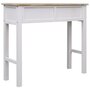VIDAXL Table console Blanc et naturel 90 x 30 x 77 cm Bois