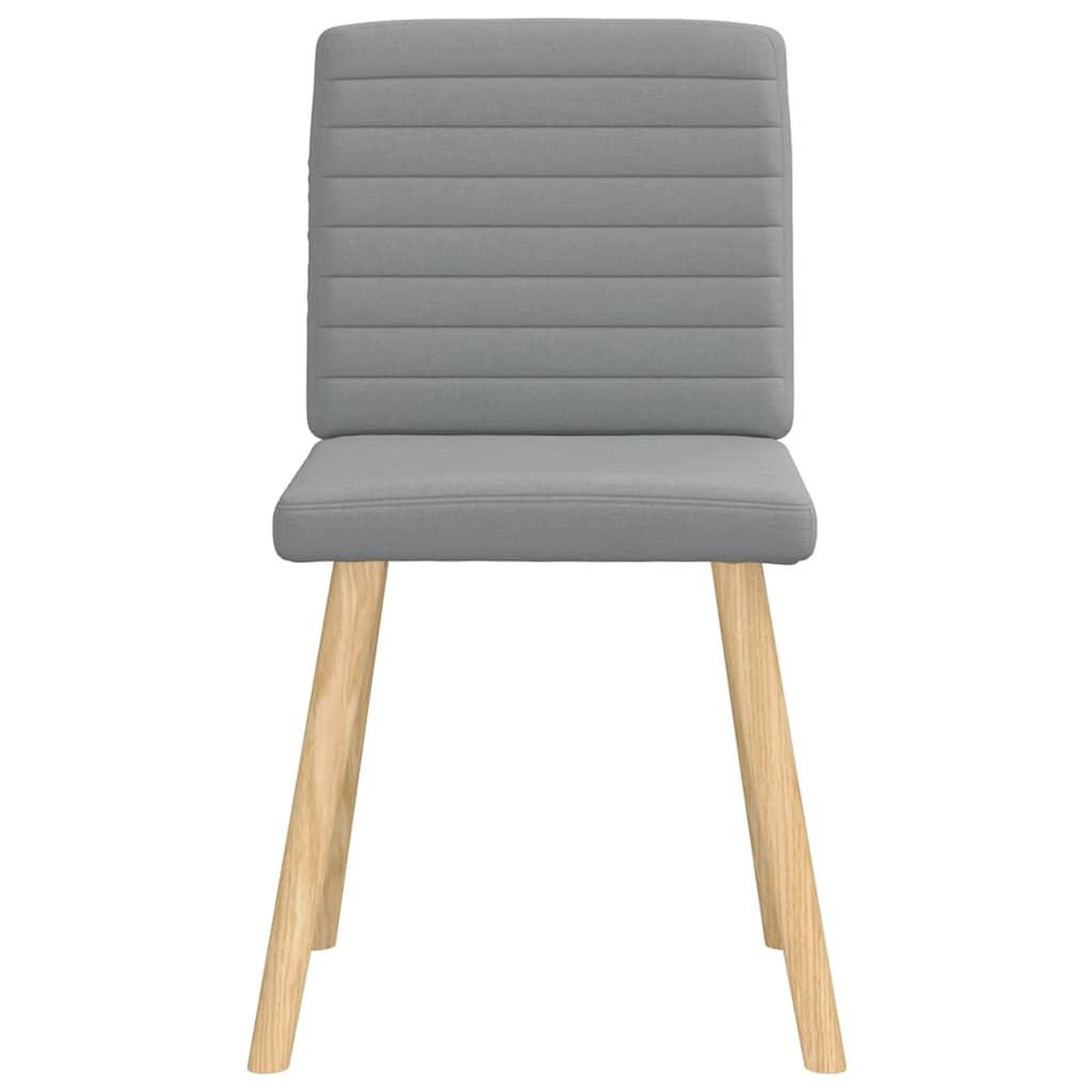 Voir la diapositive 4 : VIDAXL Chaises a manger lot de 6 gris clair tissu