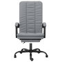 Voir la diapositive 3 : VIDAXL Fauteuil inclinable de bureau Gris clair Tissu