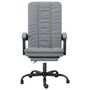 Voir la diapositive 3 : VIDAXL Fauteuil inclinable de bureau Gris clair Tissu