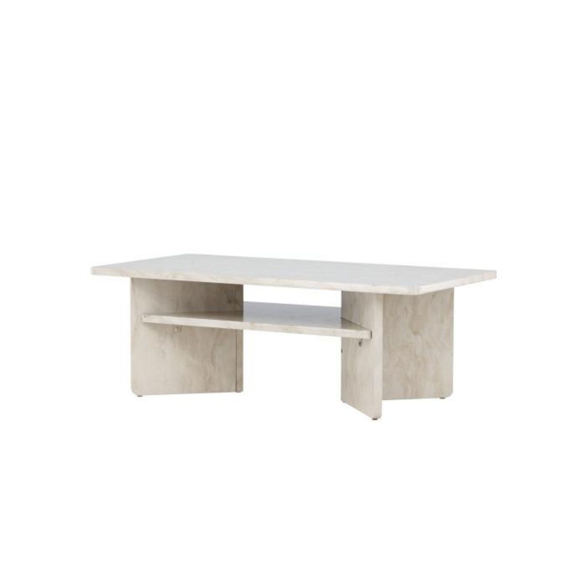 Paris Prix Table Basse Effet Marbre  Alesund  120cm Beige
