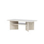 Voir la diapositive 5 : Paris Prix Table Basse Effet Marbre  Alesund  120cm Beige