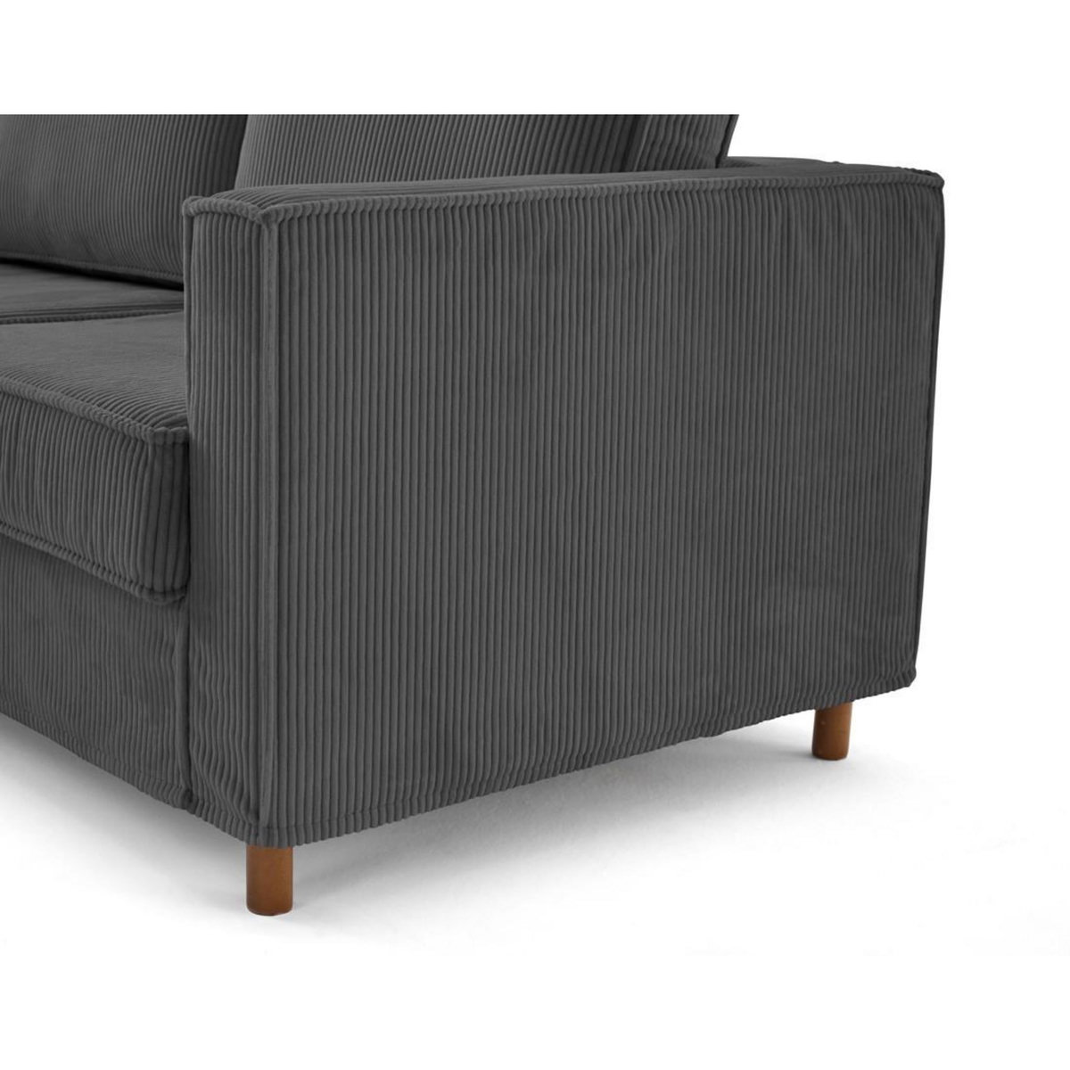 LISA DESIGN Jake - canapé déhoussable d'angle gauche 5 places en velours côtelé