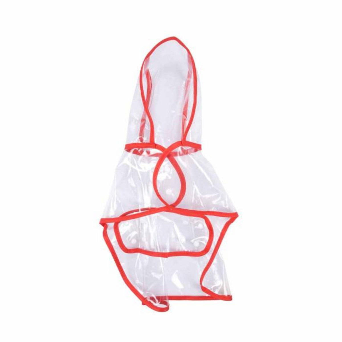 Paris Prix Imperméable pour Chien  Transparent  50cm Rouge